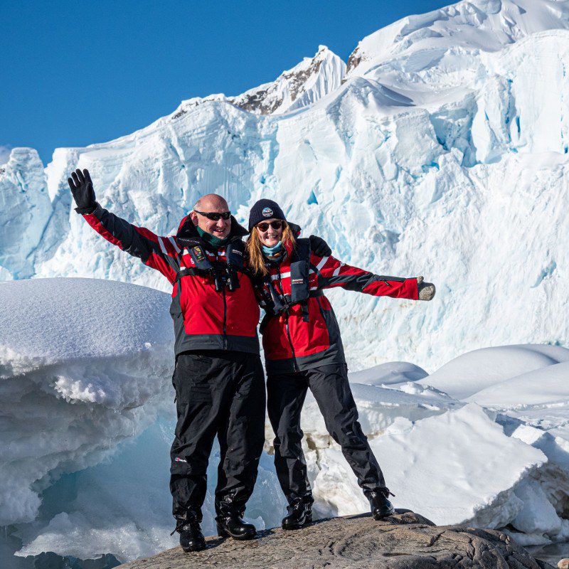 Happy Guests Mountain Antarctica Polar Latitudes Happy Guests Mountain Antarctica Polar Latitudes
