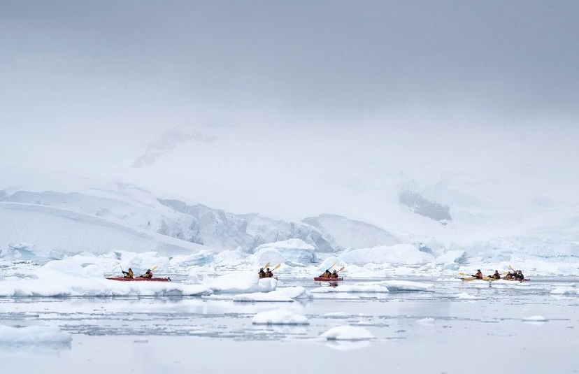 Kayaking in Antarctica