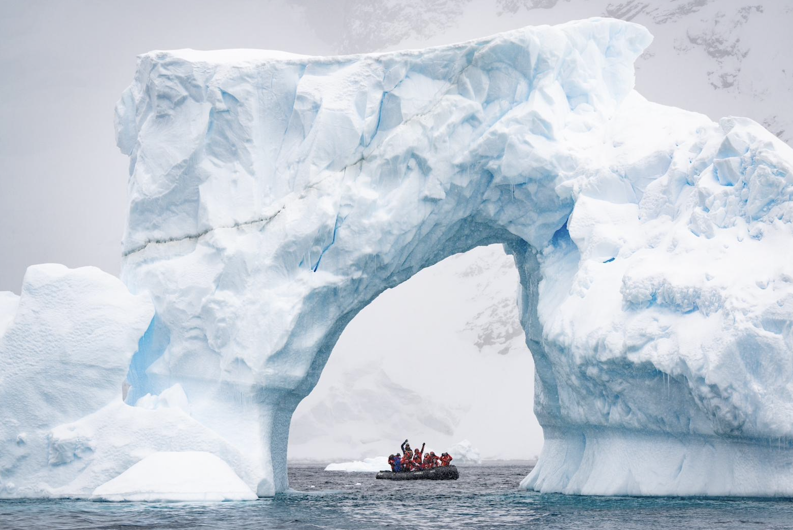 Zodiac Cruising in Antarctica