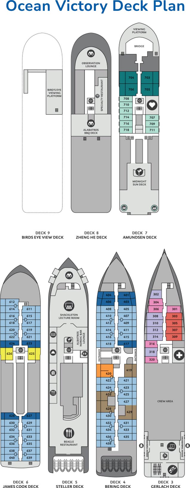 Ocean Victory deck plan