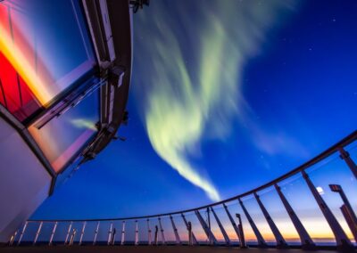 Aurora Borealis on the ship